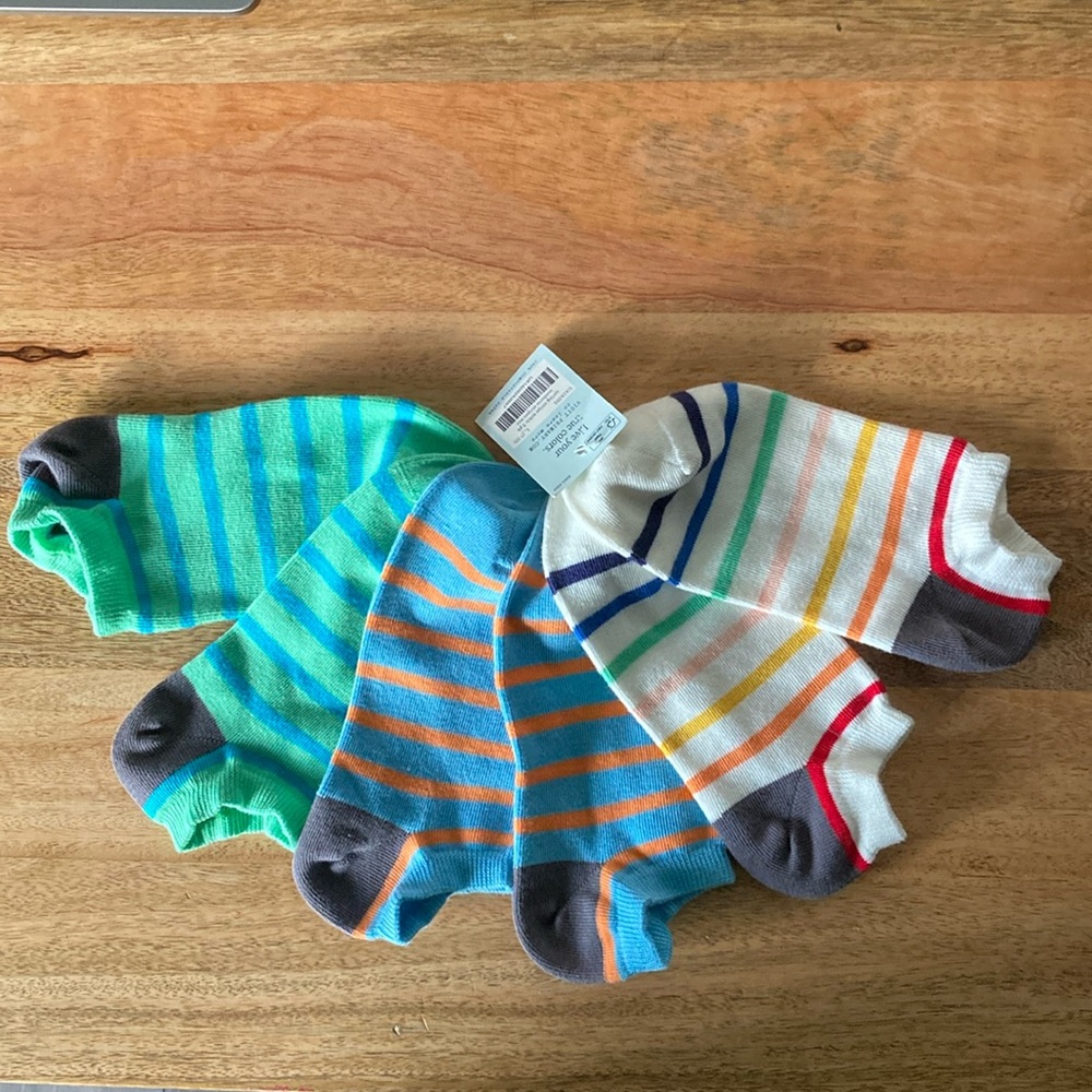Primary Kids 3-Pack Ankle Socks